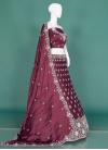 Shimmering Crepe Silk Bridal Designer Lehenga Choli - 2